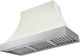 AGA Cascade 48" White Wall Mounted Range Hood with Brushed Nickel Trim-0