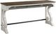 Intercon Drake French Oak Sofa Bar Table with Rustic Gray Base-0