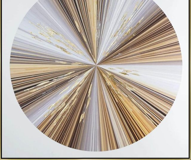 Classy Art Style 13 Hand Painted Textured Canvas with Foil Wall Art-1