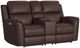 Flexsteel® Henry Burnt Umber Brown Power Reclining Loveseat with Console-1