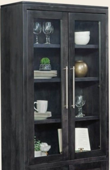 Urban Collections by Yutzy Woodworking Trieste Black Tall Cabinet-1