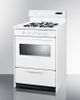 Summit® 24" White Freestanding Gas Range-2