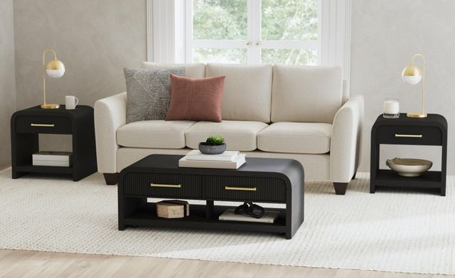 Elements International Ridgemont 3-Piece Black Occasional Table Set-1