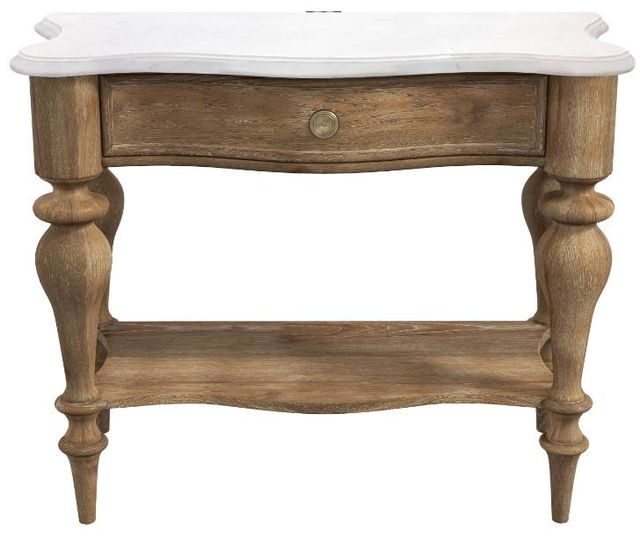 Pulaski™ Weston Hills Flax Seed Bedside Table-1