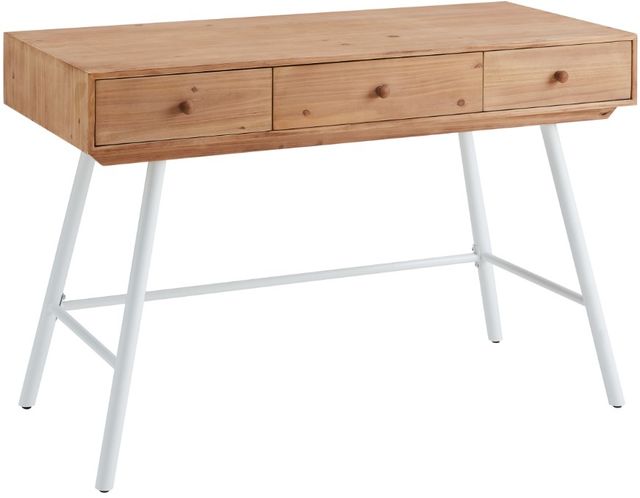 Linon Carina Natural/White Writing Desk-0