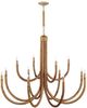 Currey & Company Samsara Saddle Tan Large Chandelier-0