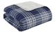 Olliix by Woolrich Leeds Navy Softspun Down Alternative Oversized Throw-0