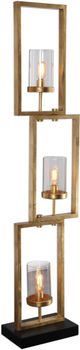 Uttermost® Cielo Antiqued Gold Leaf Floor Lamp-0