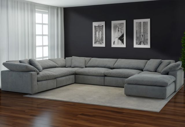 Parker House® Exhale 6-Piece Mathis Thunder L-Shape Sectional-1
