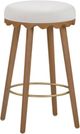 TOV Furniture Oodle Cream/Light Walnut Bar Stool-0