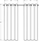 Monarch Specialties Inc. 2-Piece Silver 52" x 84" Solid Blackout Curtain Panel Set-2