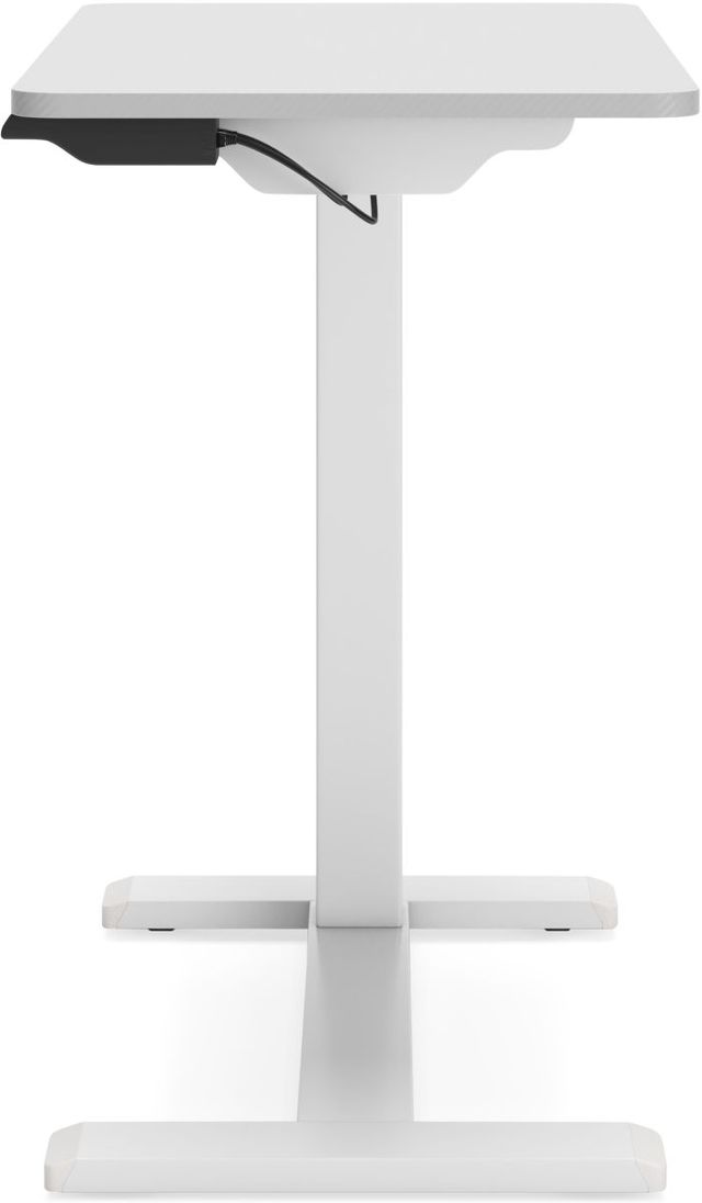 Signature Design by Ashley® Lynxtyn Taupe/White Adjustable Height Office Side Desk-2