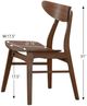 Winners Only® Uptown Medium Walnut Dining Side Chair-3