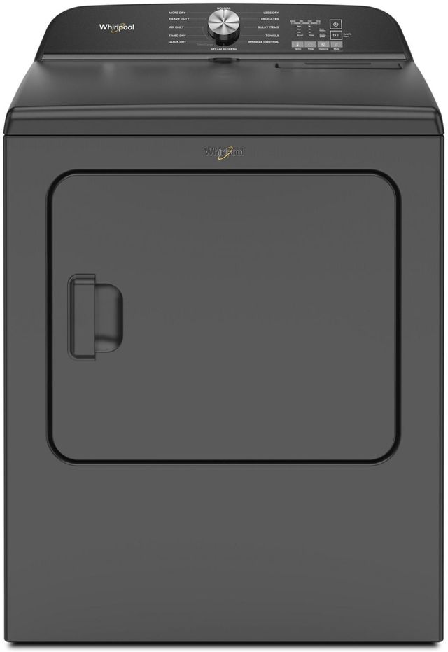 Whirlpool® 7.0 Cu. Ft. Volcano Black Gas Dryer-0