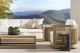Vanguard® Furniture Customizable Drift Fabric/Teak Outdoor Swivel Chair-4