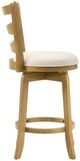 Armen Living Melindra 2-Piece Putty Brown/White Counter Stool Set-3