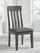 Signature Design by Ashley® Hallanden Antiqued Gray Dining Side Chair-4