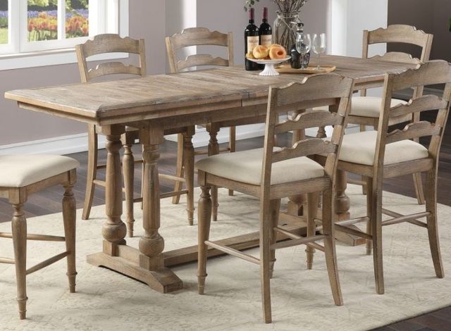 Winners Only® Augusta Rustic Brown/Vanilla Bar Stool-1