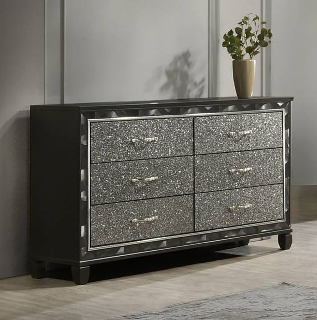 slim fit dress slacks Floral Design Mother of Pearl Inlay 7 Drawer Dresser - Pale Grey - Standard main image 1