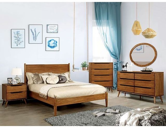 Furniture of America® Lennart I Oak Full Bed-1