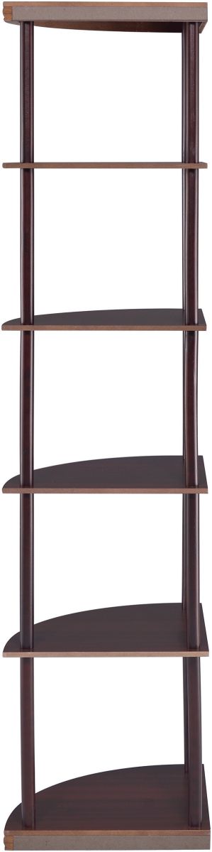 Coaster Bonwick 5-Shelf Corner Bookshelf - Thumbnail 5