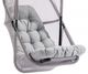 Furniture of America® Breeze Light Gray Fabric/Metal Outdoor Swing Chair-2