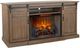 Sunny Designs™ Buckskin TV Console with Fireplace Insert Option-1