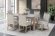 Global Furniture USA D1321 7-Piece Light Gray/White Dining Set-1