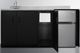 Summit® 72" Black and Stainless Steel All-In-One Kitchenette-3