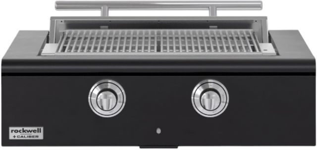Caliber™ Rockwell 2-Burner Matte Black Built-In Liquid Propane Grill with Polished  Chrome Hardware-0