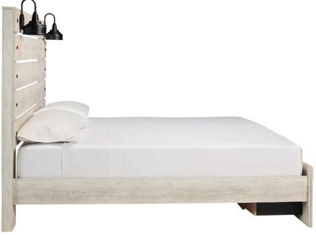 Signature Design by Ashley® Cambeck Whitewash Queen Storage Panel Bed-2