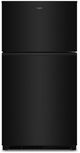 Whirlpool® 33" 21.3 Cu. Ft. Black Top Freezer Refrigerator with Total Coverage Cooling-0