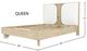 LH Home Haru Sand Wash Queen Panel Upholstered Bed-1