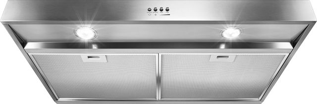 Whirlpool® 30" Stainless Steel  Under Cabinet Range Hood with Dishwasher-Safe Full-Width Grease Filters-3