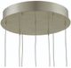 Currey & Company Dove Multi-Drop Painted Silver/White Pendant Lighting-2