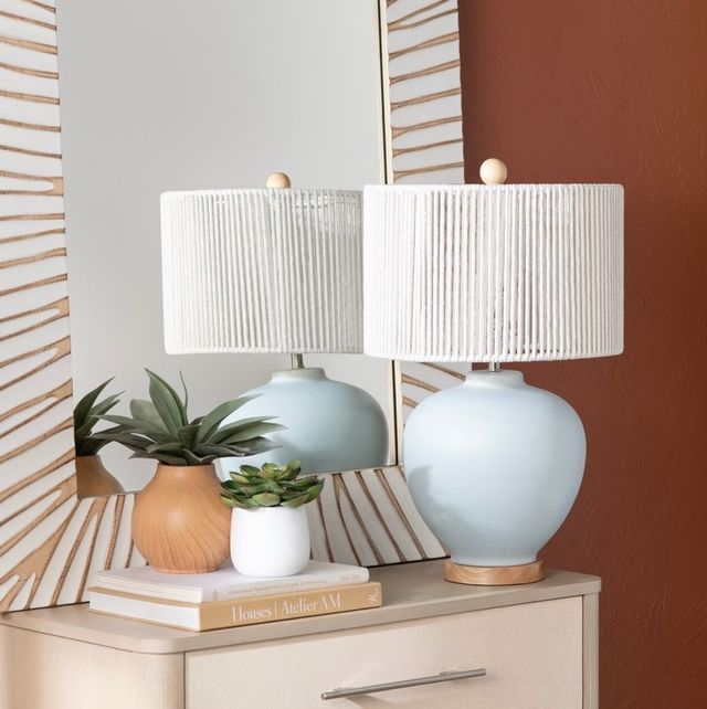 Crestview Collection Wakefield Blue Table Lamp-1