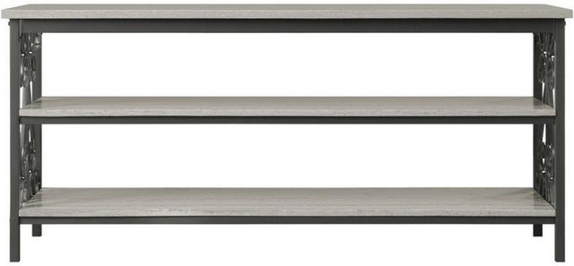 Mazin Furniture Fairhope Beige Sofa Table/TV Stand with Metal Frame -1
