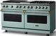 Viking® 5 Series 60" Splash Pro Style Dual Fuel (LP) Range with Brushed Brass Trim-2