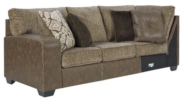Benchcraft® Abalone 3-Piece Chocolate Right-Arm Facing Chaise Sectional-2
