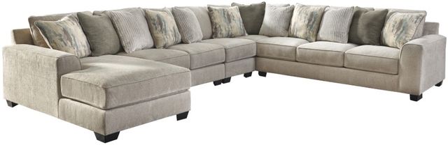 Benchcraft® Ardsley 5-Piece Pewter Left-Arm Facing Sectional and Chaise-0