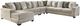 Benchcraft® Ardsley 5-Piece Pewter Left-Arm Facing Sectional and Chaise-0