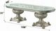 ACME Furniture Sandoval Glass Top Dining Table with Champagne Base-2