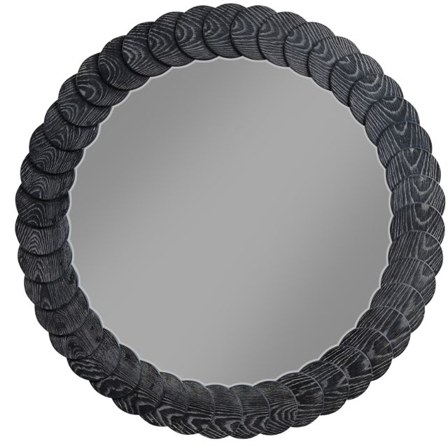 Meridian Furniture Revolve Black Round Mirror-0