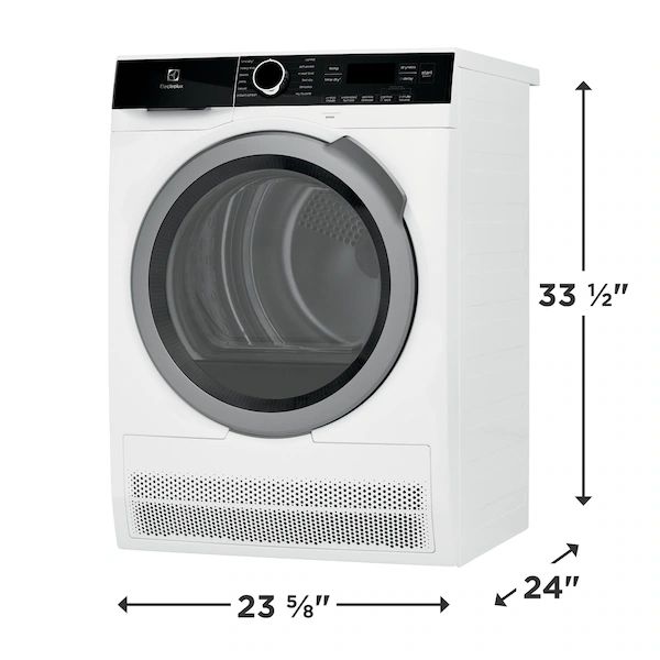 Electrolux 4.0 Cu. Ft. White Front Load Ventless Compact Stackable Electric Dryer-7