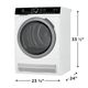 Electrolux 4.0 Cu. Ft. White Front Load Ventless Compact Stackable Electric Dryer-2