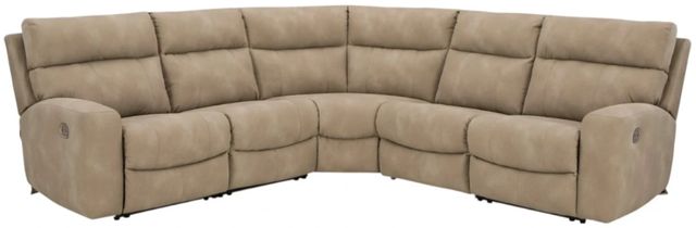 Signature Design by Ashley® Next-Gen DuraPella 5-Piece Sand Power Reclining Curved Sectional-0
