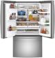 GE® 36" 27.7 Cu. Ft. Fingerprint Resistant Stainless Steel French Door Refrigerator-2