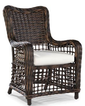 Lane Venture® Moraya Bay Tapestry Brown Dining Arm Chair-0