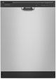 Amana® 24" Stainless Steel Front Control Built In Dishwasher with Midnight Interior-0