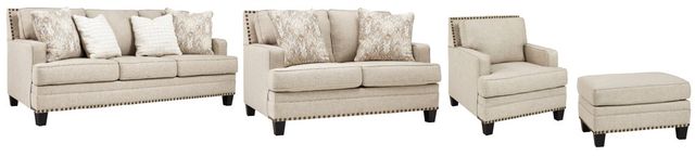 Benchcraft® Claredon 4-Piece Linen Living Room Set-0